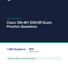Cover of the Cisco 350-401 ENCOR Exam Practice Questions pack