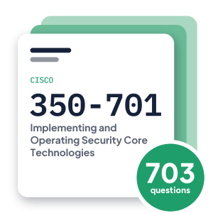 Cisco 350-701 SCOR Exam Practice Questions, practice question pack