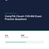 Cover of the CompTIA Cloud+ CV0-004 Exam Practice Questions pack