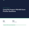 Cover of the CompTIA Project+ PK0-005 Exam Practice Questions pack