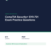 Cover of the CompTIA Security+ SY0-701 Exam Practice Questions pack