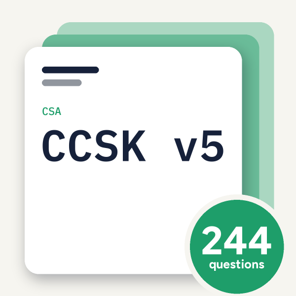CSA CCSK v5 Exam Practice Questions, practice question pack