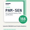 Cover of the CyberArk PAM-SEN Exam Practice Questions pack