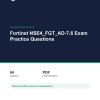 Cover of the Fortinet NSE4_FGT_AD-7.6 Exam Practice Questions pack