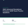 Cover of the GIAC Advanced Smartphone Forensics GASF Exam Practice Questions pack