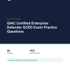 Cover of the GIAC Certified Enterprise Defender GCED Exam Practice Questions pack