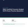 Cover of the GIAC Certified Forensic Analyst GCFA Exam Practice Questions pack
