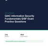 Cover of the GIAC Information Security Fundamentals GISF Exam Practice Questions pack