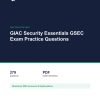 Cover of the GIAC Security Essentials GSEC Exam Practice Questions pack