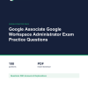 Cover of the Google Associate Google Workspace Administrator Exam Practice Questions pack