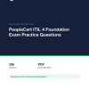 Cover of the PeopleCert ITIL 4 Foundation Exam Practice Questions pack