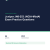 Cover of the Juniper JN0-253 JNCIA-MistAI Exam Practice Questions pack