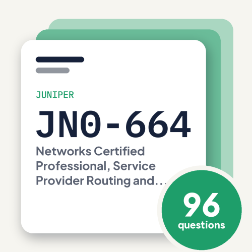 Juniper JN0-664 JNCIP-SP Exam Practice Questions Juniper JN0-664 JNCIP-SP Exam Practice Questions, practice question pack