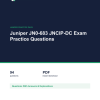 Cover of the Juniper JN0-683 JNCIP-DC Exam Practice Questions pack
