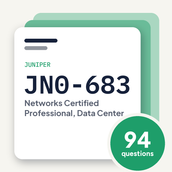 Juniper JN0-683 JNCIP-DC Exam Practice Questions, practice question pack