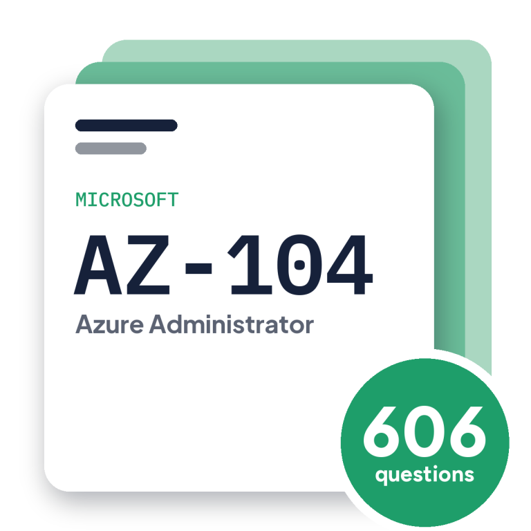 Microsoft AZ-104 Exam Practice Questions, practice question pack