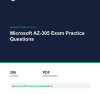 Cover of the Microsoft AZ-305 Exam Practice Questions pack