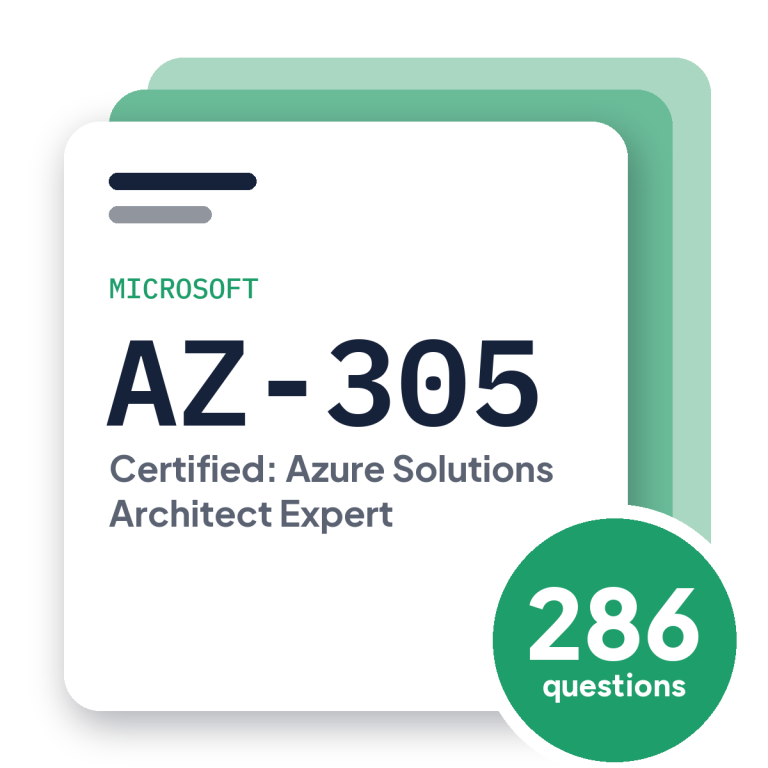 Microsoft AZ-305 Exam Practice Questions, practice question pack