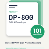 Cover of the Microsoft DP-800 Exam Practice Questions pack