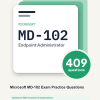 Cover of the Microsoft MD-102 Exam Practice Questions pack