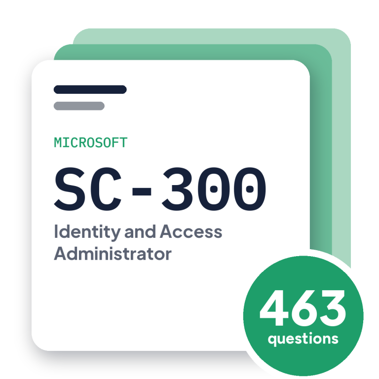 Microsoft SC-300 Exam Practice Questions, practice question pack