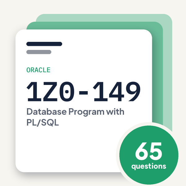 Oracle 1Z0-149 Exam Practice Questions, practice question pack