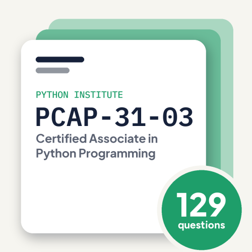 Python Institute PCAP-31-03 Exam Practice Questions, practice question pack