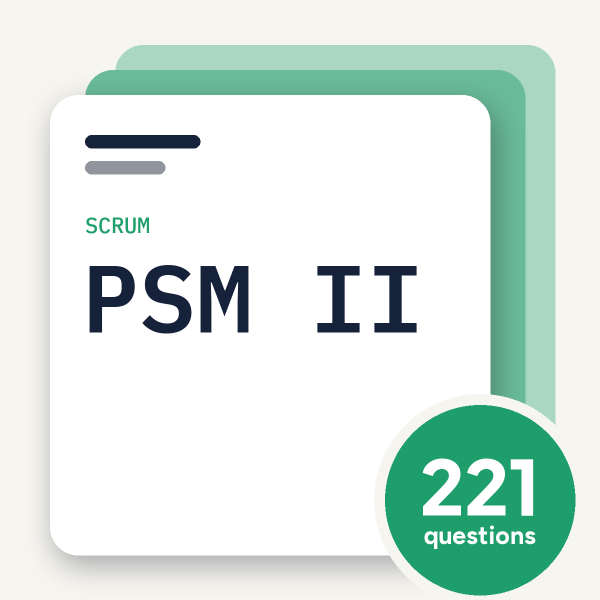 Scrum PSM II Exam Practice Questions, practice question pack