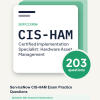 Cover of the ServiceNow CIS-HAM Exam Practice Questions pack
