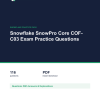 Cover of the Snowflake SnowPro Core COF-C03 Exam Practice Questions pack