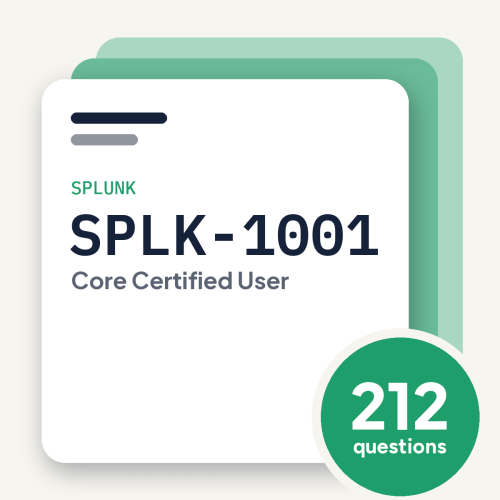 Splunk SPLK-1001 Exam Practice Questions, practice question pack