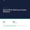 Cover of the Splunk SPLK-1002 Exam Practice Questions pack