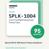 Cover of the Splunk SPLK-1004 Exam Practice Questions pack
