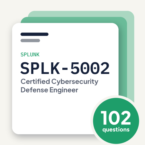 Splunk SPLK-5002 Exam Practice Questions, practice question pack