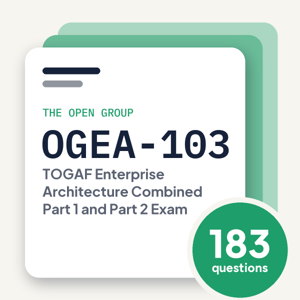 The Open Group OGEA-103 Exam Practice Questions The Open Group OGEA-103 Exam Practice Questions, practice question pack