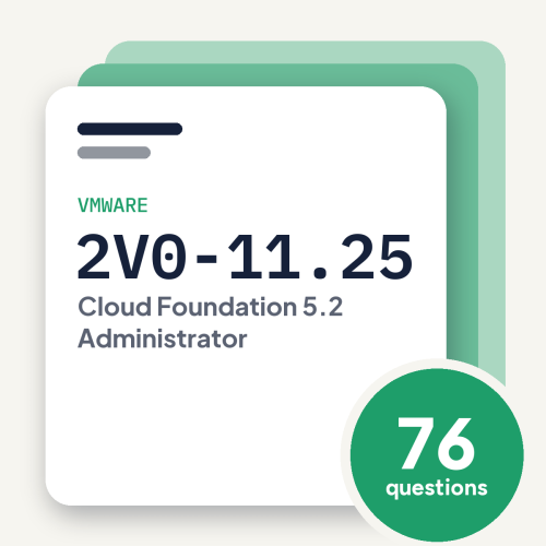 VMware 2V0-11.25 Exam Practice Questions, practice question pack