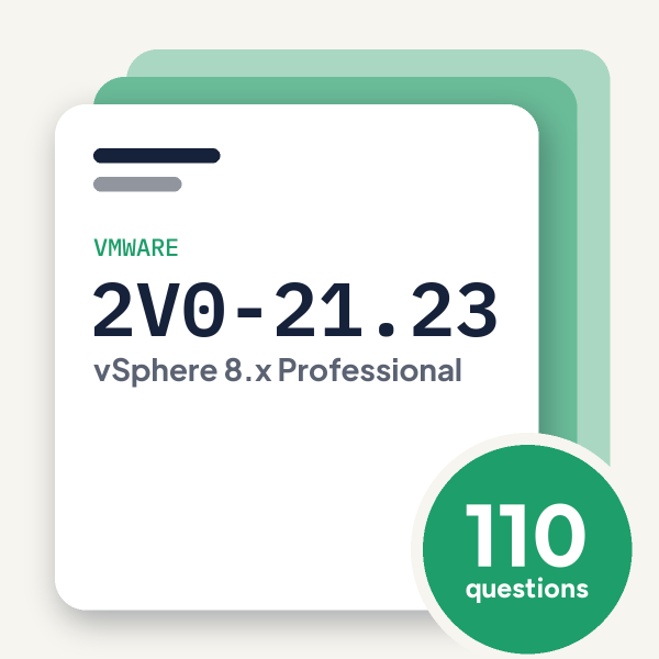 VMware 2V0-21.23 Exam Practice Questions, practice question pack